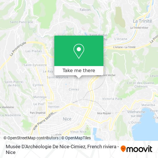 Musée D'Archéologie De Nice-Cimiez map