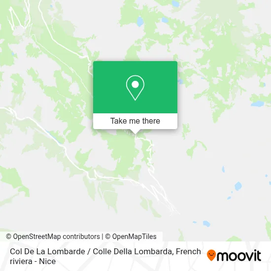 Col De La Lombarde map