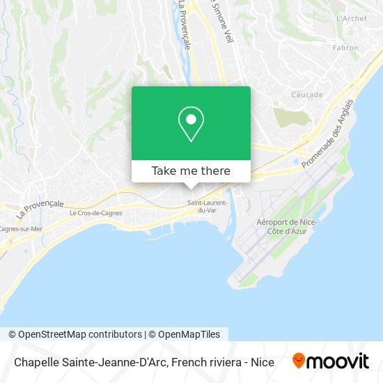 Mapa Chapelle Sainte-Jeanne-D'Arc