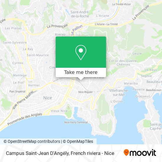 Mapa Campus Saint-Jean D'Angély