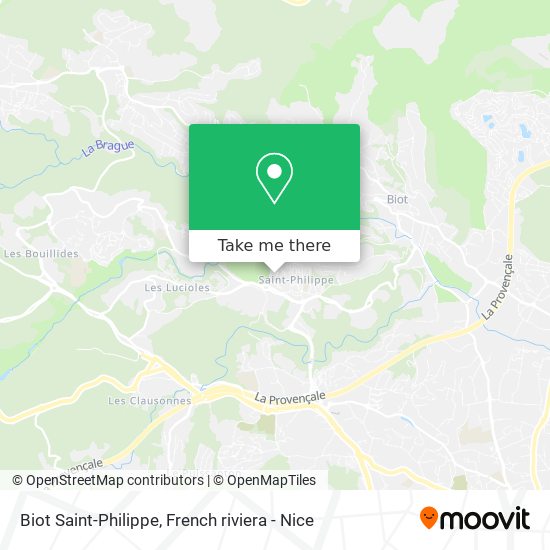 Mapa Biot Saint-Philippe