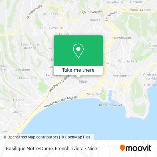 Mapa Basilique Notre-Dame