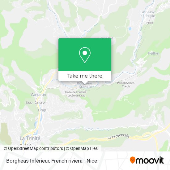 Borghéas Inférieur map