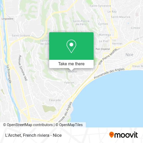 L'Archet map