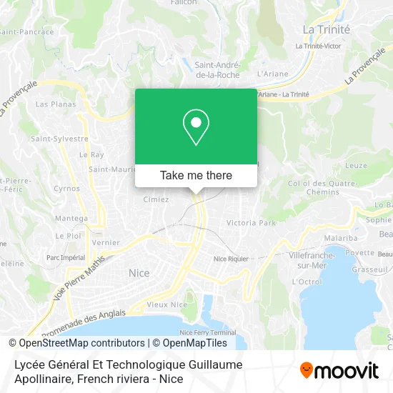 Lycée Général Et Technologique Guillaume Apollinaire map