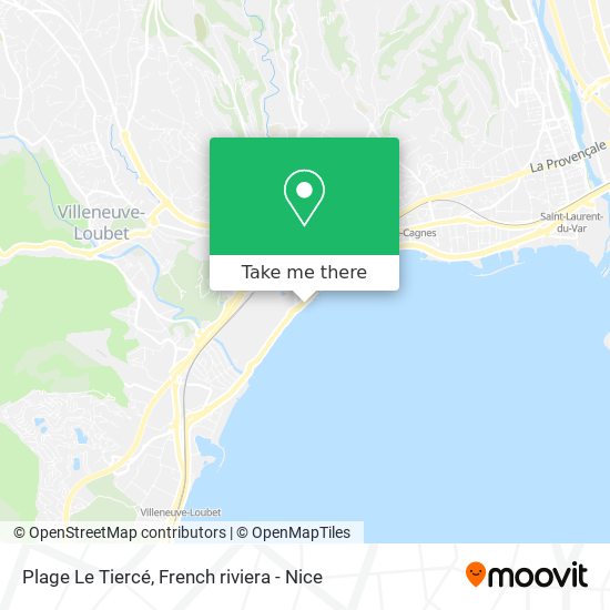 Plage Le Tiercé map
