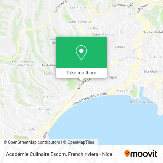 Académie Culinaire Escom map