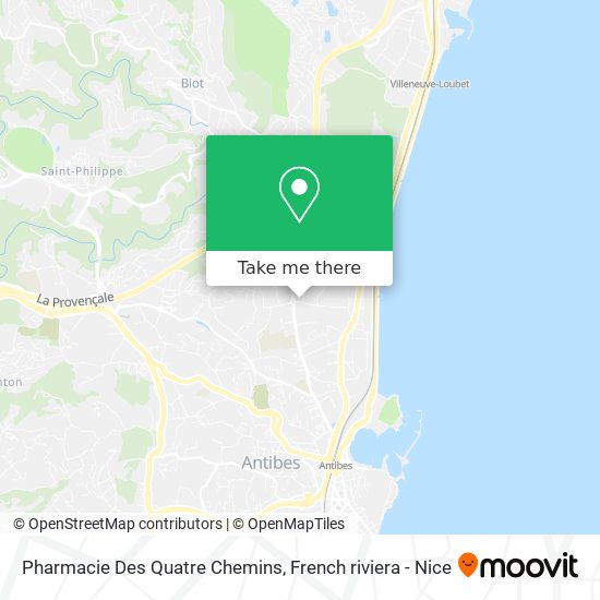 Pharmacie Des Quatre Chemins map