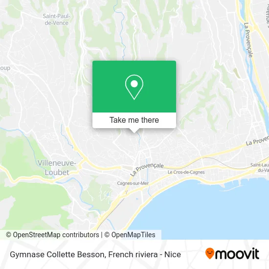 Gymnase Collette Besson map