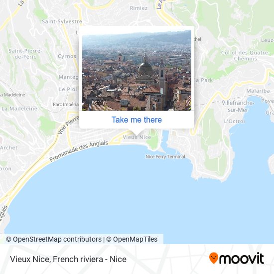 Vieux Nice map