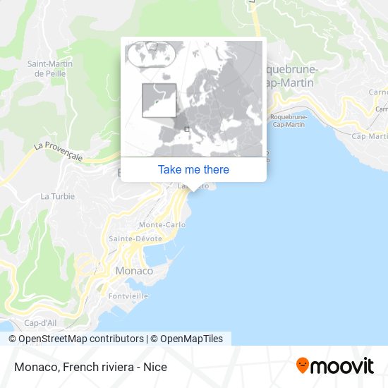 Mapa Monaco