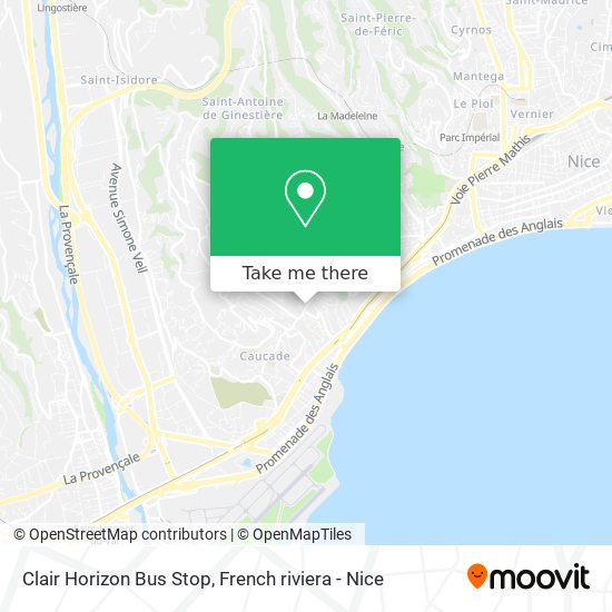 Clair Horizon Bus Stop map