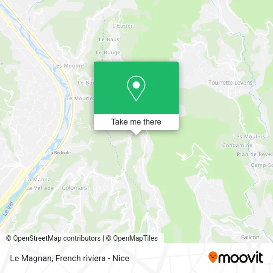 Le Magnan map
