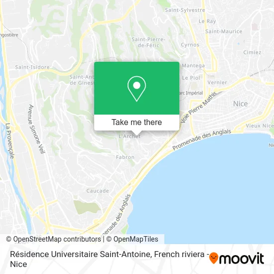 Résidence Universitaire Saint-Antoine map