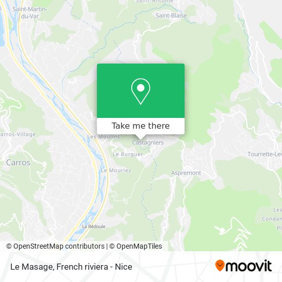 Le Masage map