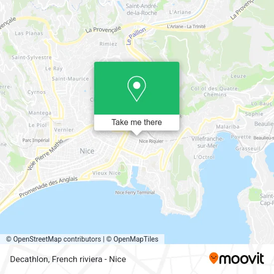 Decathlon map