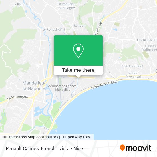 Renault Cannes map