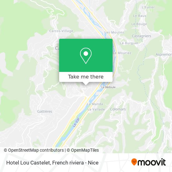 Hotel Lou Castelet map