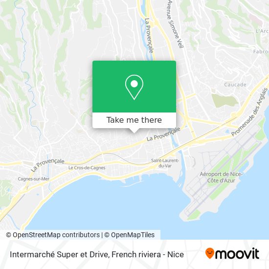 Intermarché Super et Drive map