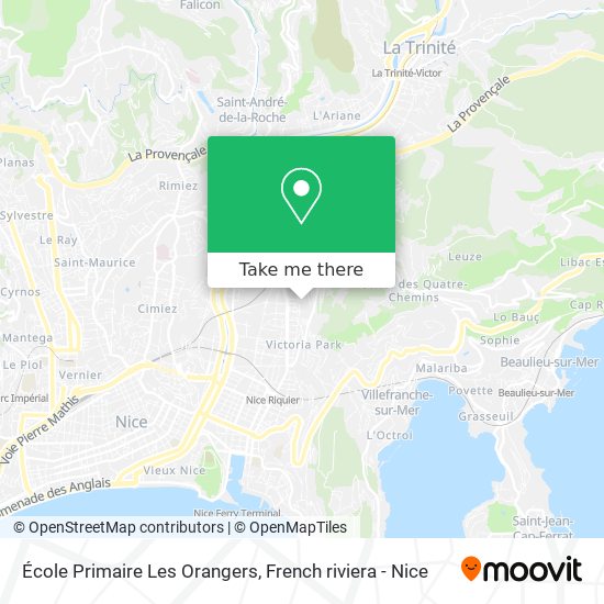 École Primaire Les Orangers map