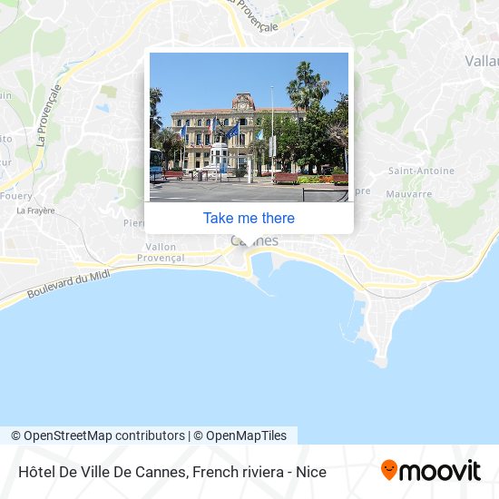 Mapa Hôtel De Ville De Cannes