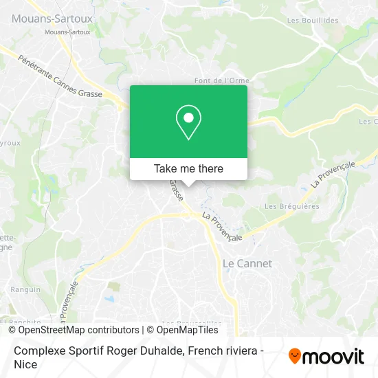 Complexe Sportif Roger Duhalde map