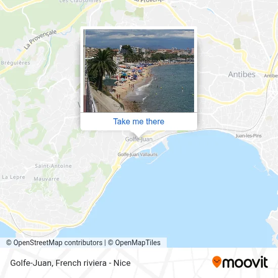Golfe-Juan map