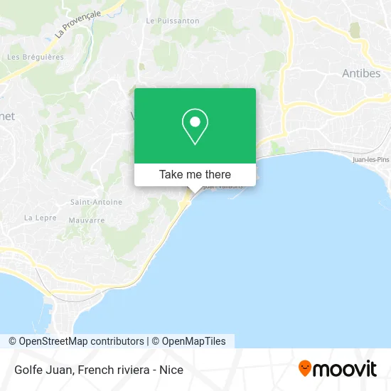 Golfe Juan map