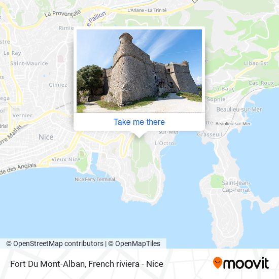 Mapa Fort Du Mont-Alban