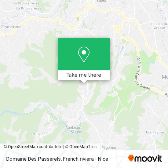 Domaine Des Passerels map