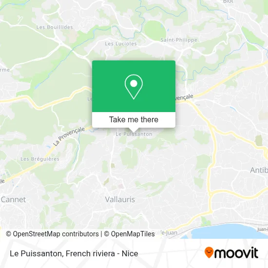 Le Puissanton map