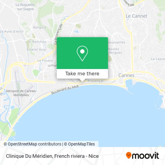 Clinique Du Méridien map
