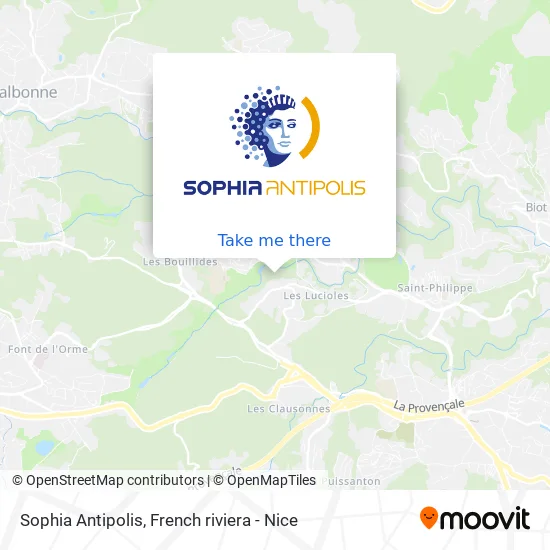 Sophia Antipolis map
