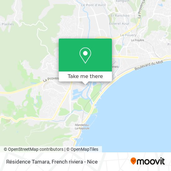 Résidence Tamara map