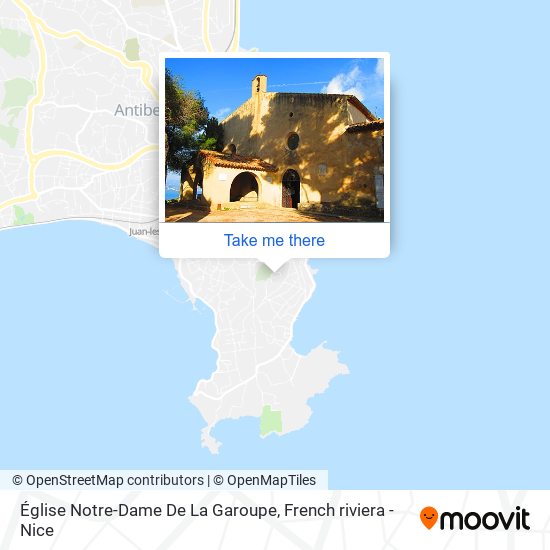 Mapa Église Notre-Dame De La Garoupe