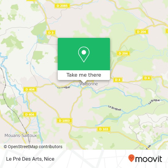 Le Pré Des Arts map