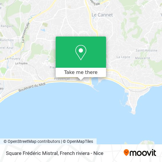 Square Frédéric Mistral map