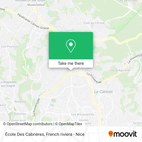 École Des Cabrières map