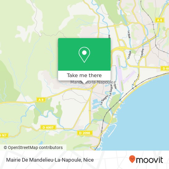 Mapa Mairie De Mandelieu-La-Napoule