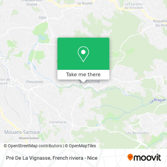 Pré De La Vignasse map
