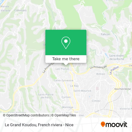 Mapa Le Grand Koudou