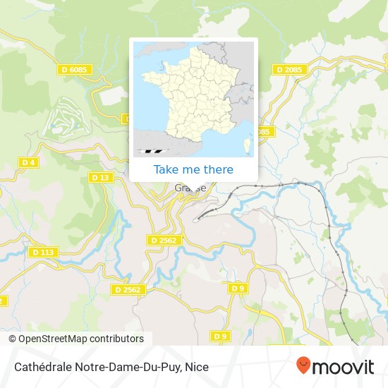 Mapa Cathédrale Notre-Dame-Du-Puy