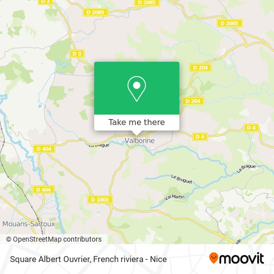 Square Albert Ouvrier map
