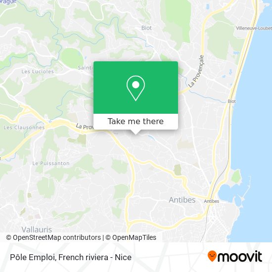 Pôle Emploi map