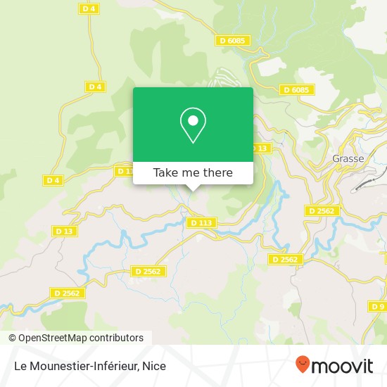 Mapa Le Mounestier-Inférieur