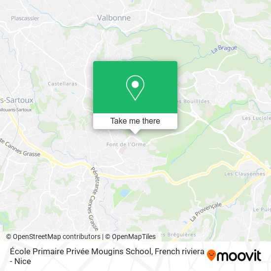 École Primaire Privée Mougins School map