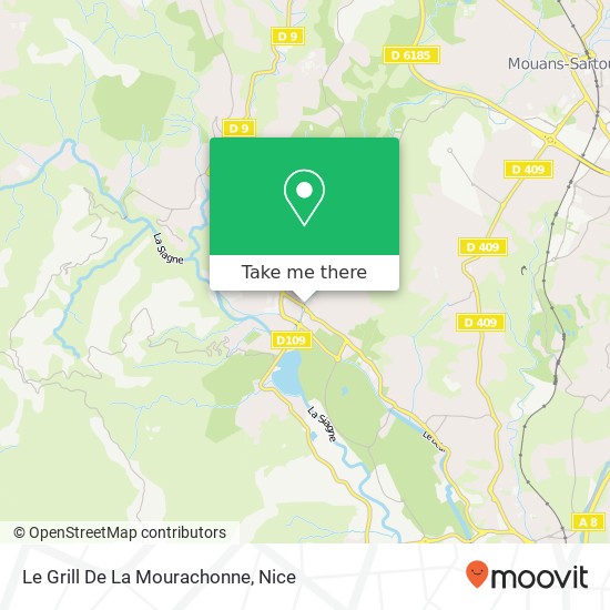 Le Grill De La Mourachonne map