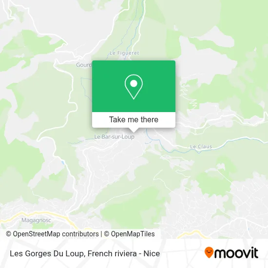 Les Gorges Du Loup map