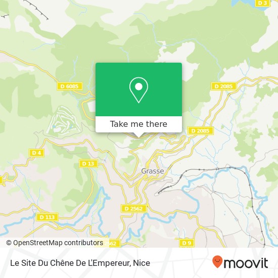 Mapa Le Site Du Chêne De L'Empereur