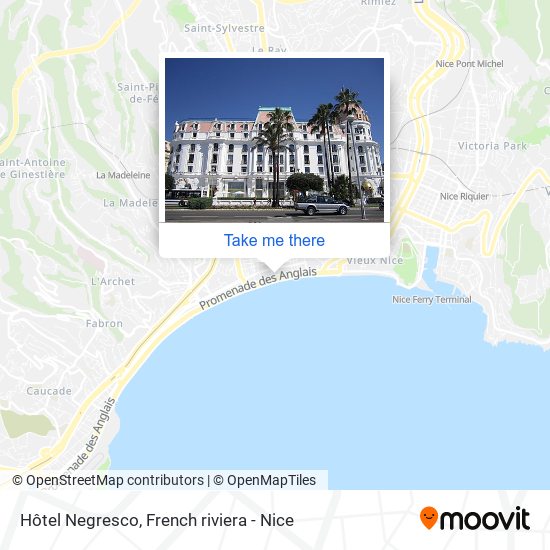 Mapa Hôtel Negresco